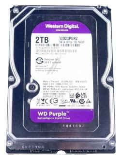 WD23PURZ WD PURPLE 2TB SATA 6GB/S CE HDD 8,9CM 3,5ZOLL INTERNAL 256MB CACHE 24X7 BULK