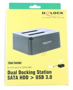 62661 DUAL DOCKINGSTATION SATA HDD > USB 3.0 MIT KLON FUNKTION