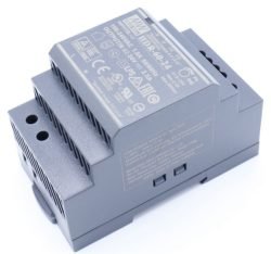 24VDC-2500MA-60W HDR-60-24 AC/DC DIN RAILVOEDING 230VAC / 24VDC-2,5A 60W.