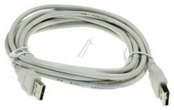 USB-KABEL WIT, USB-A-STEKER / USB-A-STEKER, L: 3,0MTR.