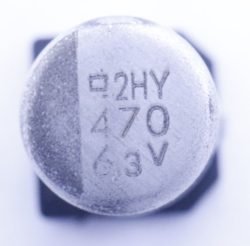 470UF-6,3V SMD-ELCO 105°, 8,0X10MM.