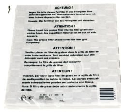 LZ61000 00452151 VETFILTER LX 1060/LZ 61000/7101 V. AFZUIGKAPPEN TOT 60 CM BREEDTE