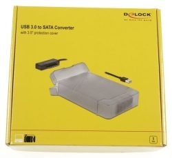 64086 USB-TYP-A ZU SATA KONVERTER MIT 3,5" SCHUTZHÜLLE