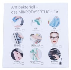 17004321 REINIGINGSDOEK MICROVEZEL MET ACTIEF ZILVEREN VEZELS