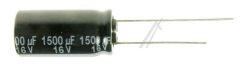 1500UF-16V EEUFR1C152 ELCO RADIAAL 105° 10X20MM. RM=5,0MM. -ROHS-