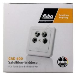 GAD 400 22520051 ANTENNE-EINDDOOS TV/R/2XSAT, PAREL-WIT, FUBA