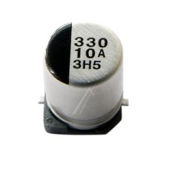 330UF-10V SMD-ELCO RAD. 105°, 8X7,7MM. -ROHS-CONFORM- LOW-IMPEDANCE