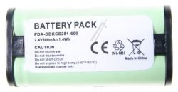2,4V-600MAH ACCU, ALTERNATIEF VOOR SONY BP-HP550-11, NIMH