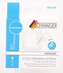ADE/ADR532 ABDECKRAHMEN- UND EINSATZ, WEISS