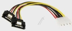 85237 KABEL MOLEX 4PIN STEKER > SATA 15PIN CONTRA 20CM
