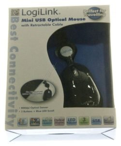 ID0016 OPTISCHE MUIS 800DPI DRAADGEBONDEN USB, ZWART