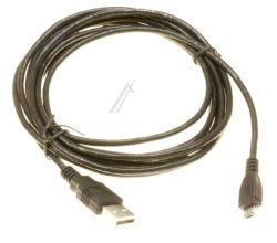 USB2.0-KABEL TYP-A STEKER/TYP-B MICRO STEKER 3,0M, ZWART