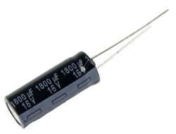 1800UF-16V EEUFR1C182L ELCO RADIAAL 105° 10X25MM. RM=5,0MM. -ROHS-