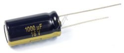 1000UF-16V EEUFC1C102S ELCO RADIAAL 105° 10X20MM. RM=5,0MM. -ROHS-