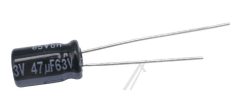 47UF-63V EEUFR1J470 ELCO RADIAAL 105° 6,3X11,2MM.