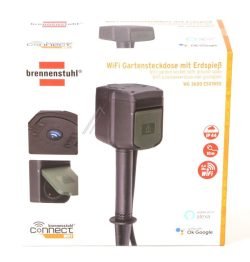 1154540601 WIFI GARTENSTECKDOSE MIT ERDSPIESS, 2-FACH, 10M KABEL