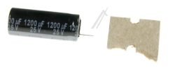 1200UF-25V EEUFR1E122L ELCO RADIAAL 105° 10X25MM. RM=5,0MM. -ROHS-