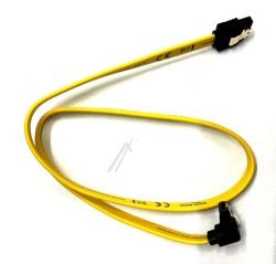 82479 KABEL SATA 50CM HAAKS/RECHT METAAL GEEL
