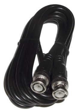 BNC-KABEL STEKER>STEKER, RG59, 1,0 M, ZWART, 75OHM
