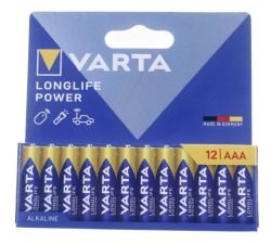 LR03 4903121782 BATTERIJ 1,5V ALKALINE MICRO VARTA HIGH ENERGY 12 STUKS VERPAKKING