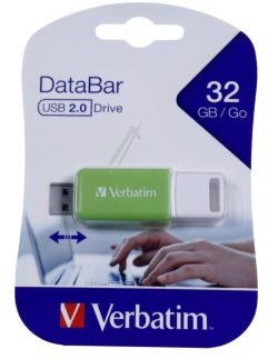 49454 V DATABAR USB 2.0 DRIVE GROEN 32GB
