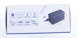 CR0042 USB 3.0 HUB 3-POORTEN + KAARTLEZER