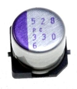 330UF-6,3V SMD-POLYMER-ELKO 105° 6,3X5,9MM OS-CON