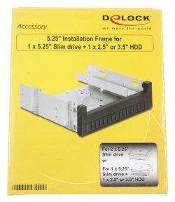 47200 5.25 EINBAURAHMEN FÜR 1X 5.25 SLIM LAUFWERK + 1X 2.5 OD