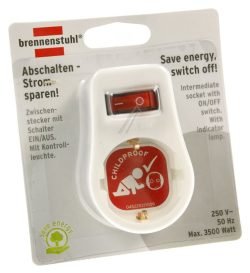 1508070 WANDCONTACTSTEKKER MET SCHAKELAAR