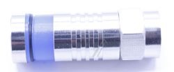 F-COMPRESSIESTEKER VOOR 7,2-7,4MM KABEL,VERNIKKELD