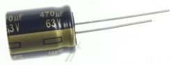 470UF-63V EEUFC1J471 ELCO RADIAAL 105° 16X20MM. RM=7,5MM. -ROHS-