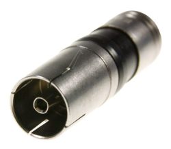 OVZ 077 HQ 22505072 IEC-KOMPRESSIE-KOPPELING VOOR 6,8MM (4,8MM) KABEL, ZWART