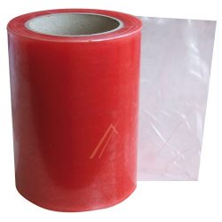 BESCHERMFOLIE TRANSP. ROOD, BREEDTE: 150MM. ROL A 100MTR.