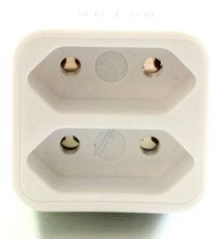 A2 W 7295 EURO-STOPCONTACT-SPLITTER 2-VOUDIG, WIT