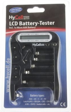 1900-0037 HYCELL LCD ACCU-, BATTERIJ- EN KNOOPCEL-TESTER