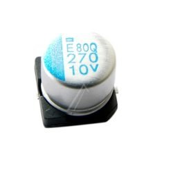 270UF-10V SMD-ELCO RAD. 105°, 8X6,7MM. -ROHS-CONFORM- LOW-IMPEDANCE