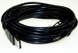 USB2.0-KABEL TYP-A STEKER/TYP-B MICRO STEKER 5,0M, ZWART