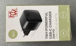 MW PD20ASU 20W USB‑C NETADAPTER MET POWER DELIVERY EN SNELLAADFUNCTIE