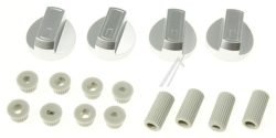 UNIVERSELE KNOPPENSET 4 ST. VOOR GASFORNUIZEN ZILVER/GRIJS