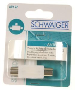 ASV27532 STECK-ANSCHLUSSVERTEILER: 2X RDF, WEISS