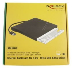 42603 EXTERNES GEHÄUSE FÜR 5.25 ULTRA SLIM SATA LAUFWERKE