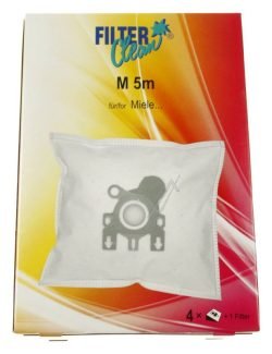 M5/6/8M FL0014-K M5M STOFZUIGERZAKKEN MICROMAX, 4 STUKS + 1 FILTER