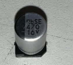 470UF-16V SMD-ELCO 105°, 8,0X10MM. ROHS-CONFORM