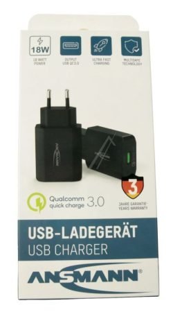 130Q 1001-0099 USB VOEDING QUALCOMM QUICK CHARGE 3.0, 18W