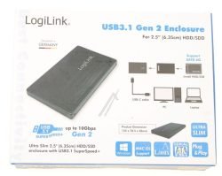 UA0292 FESTPLATTENGEHÄUSE 2,5 ZOLL, SATA, USB 3.1 GEN2