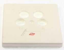GUZ 44 00610440 DECKEL FÜR 4-LOCH DOSE, ELEKTROWEISS, 80X80MM
