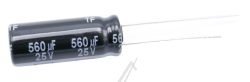 560UF-25V EEUFR1E561L ELCO RADIAAL 105° 8X20MM.