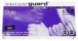 SEMPERGUARD NITRIL STYLE WEGWERPHANDSCHOENEN, MAAT XL, 100 STUKS