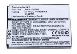 3,7V-700MAH ACCU VOOR AVM FRITZ! FON M2, LI-ION
