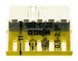 2273-205 5-DRAADS AANSLUITKLEM 0,5-2,5MM" 1 STUK